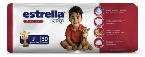 ESTRELLA PAÑALES PREMIUM J X30